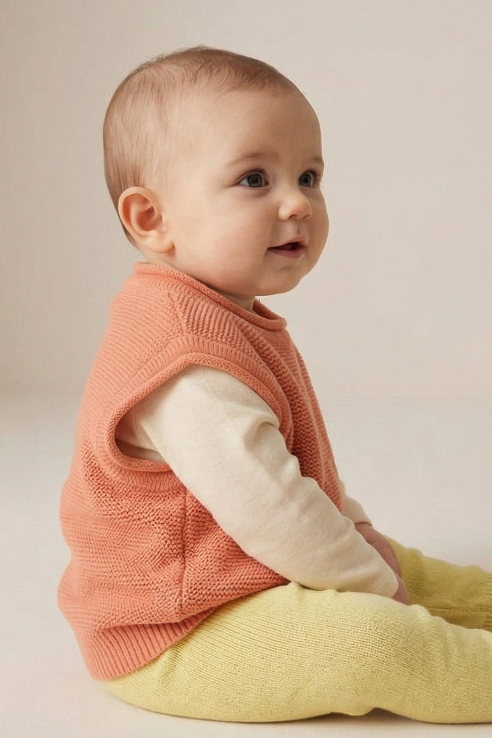 Merino Wool Spencer - Peach Fuzz