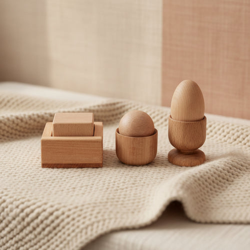 Montessori Egg, Ball and Square Set