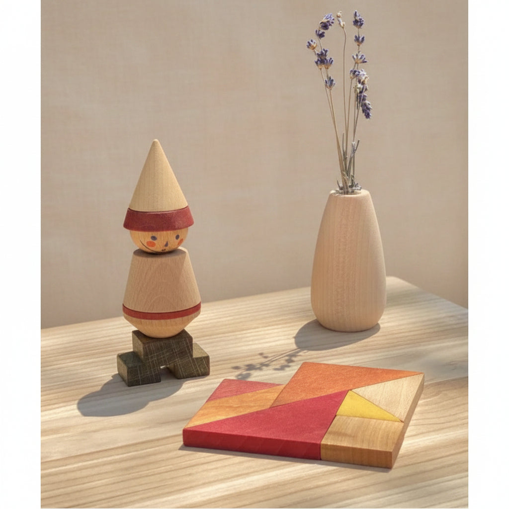 Wooden Story Tangram – Warm Color (in Storage Bag)