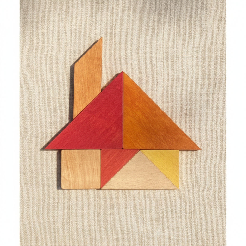 Wooden Story Tangram – Warm Color (in Storage Bag)