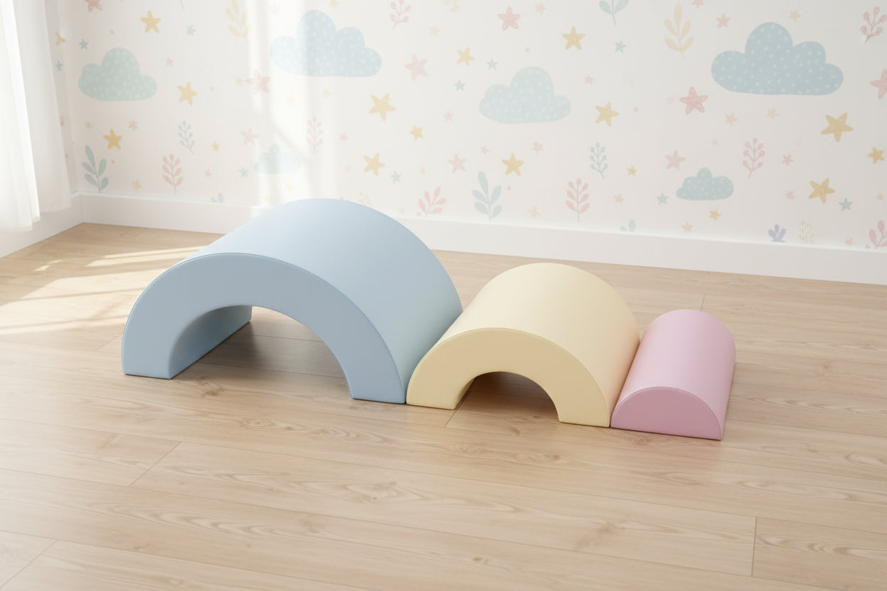 Montessori Soft Play Set - Light Pastel