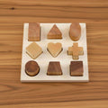 Wooden Shape Sorting Blocks - Natural