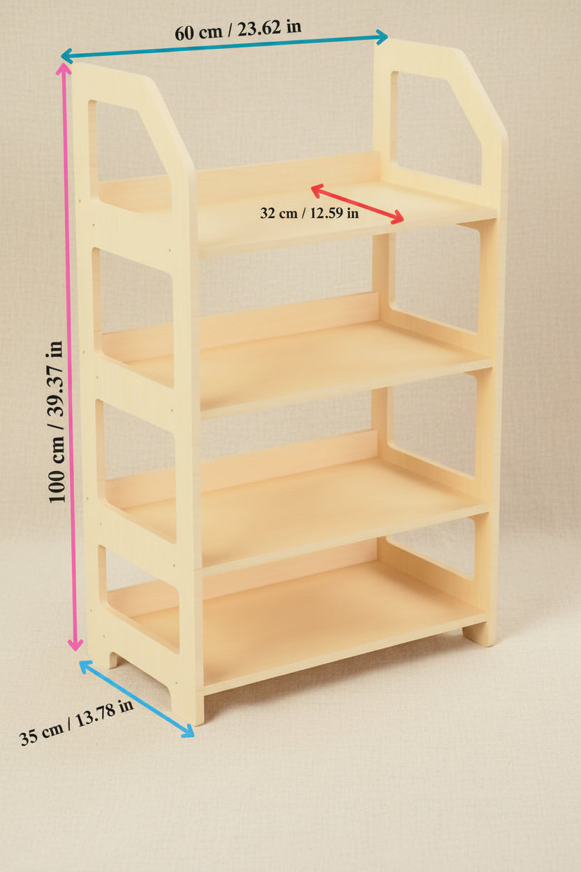 Montessori Wooden Shelf - Toy Organizer for Nursery