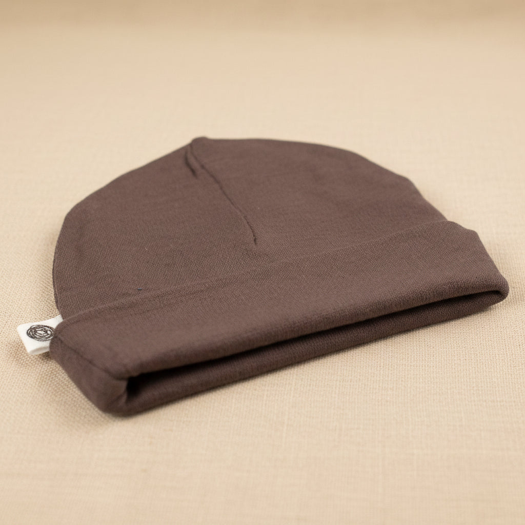 Merino Wool Baby Hat - Peppercorn