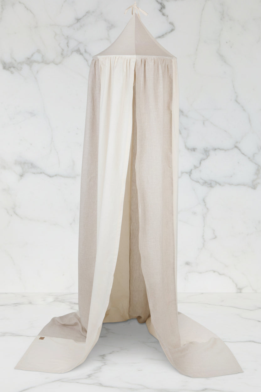 Organic Cotton and Linen Canopy - Cream Circus