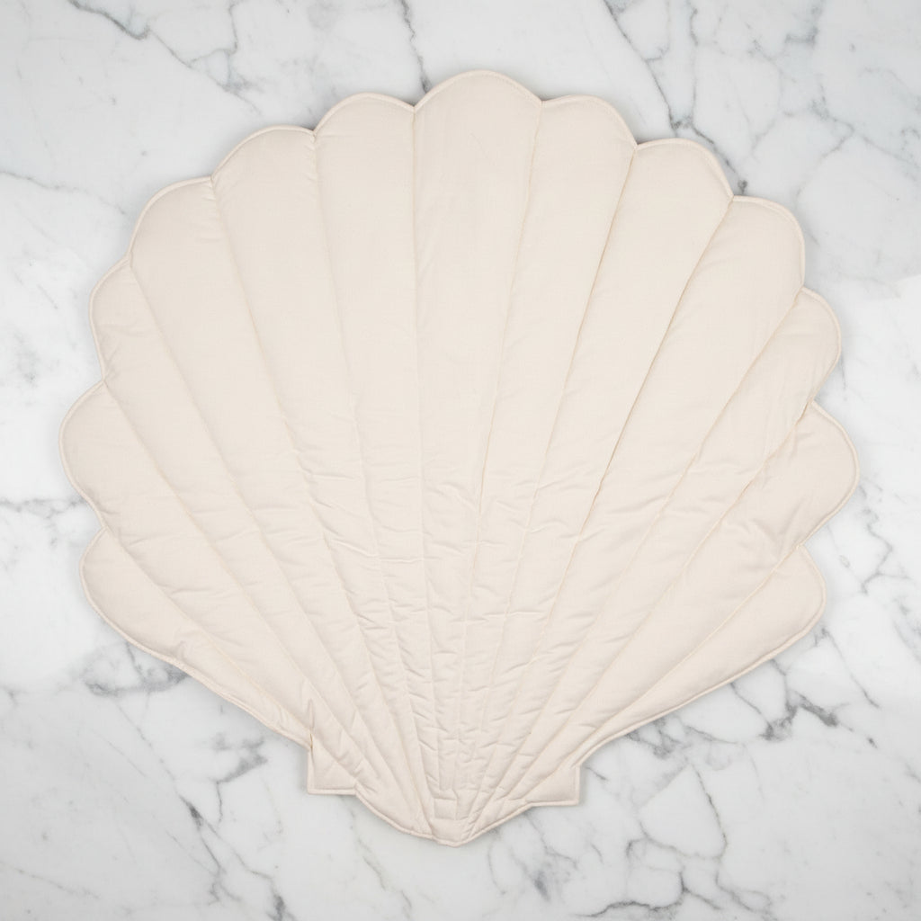 Organic Cotton and Velvet Shell Playmat - Powder Pink