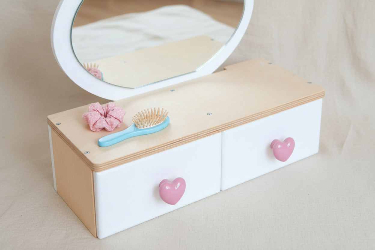 Princess Beauty Table and Chair with Mirror - Tulip