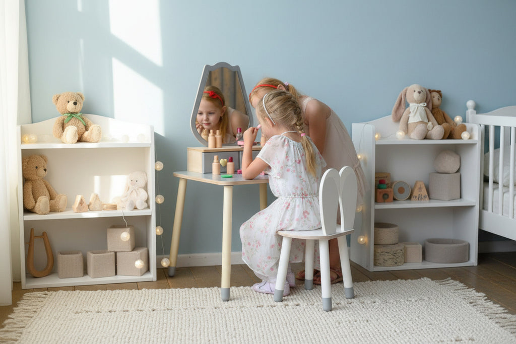 Princess Beauty Table and Chair with Mirror - Tulip