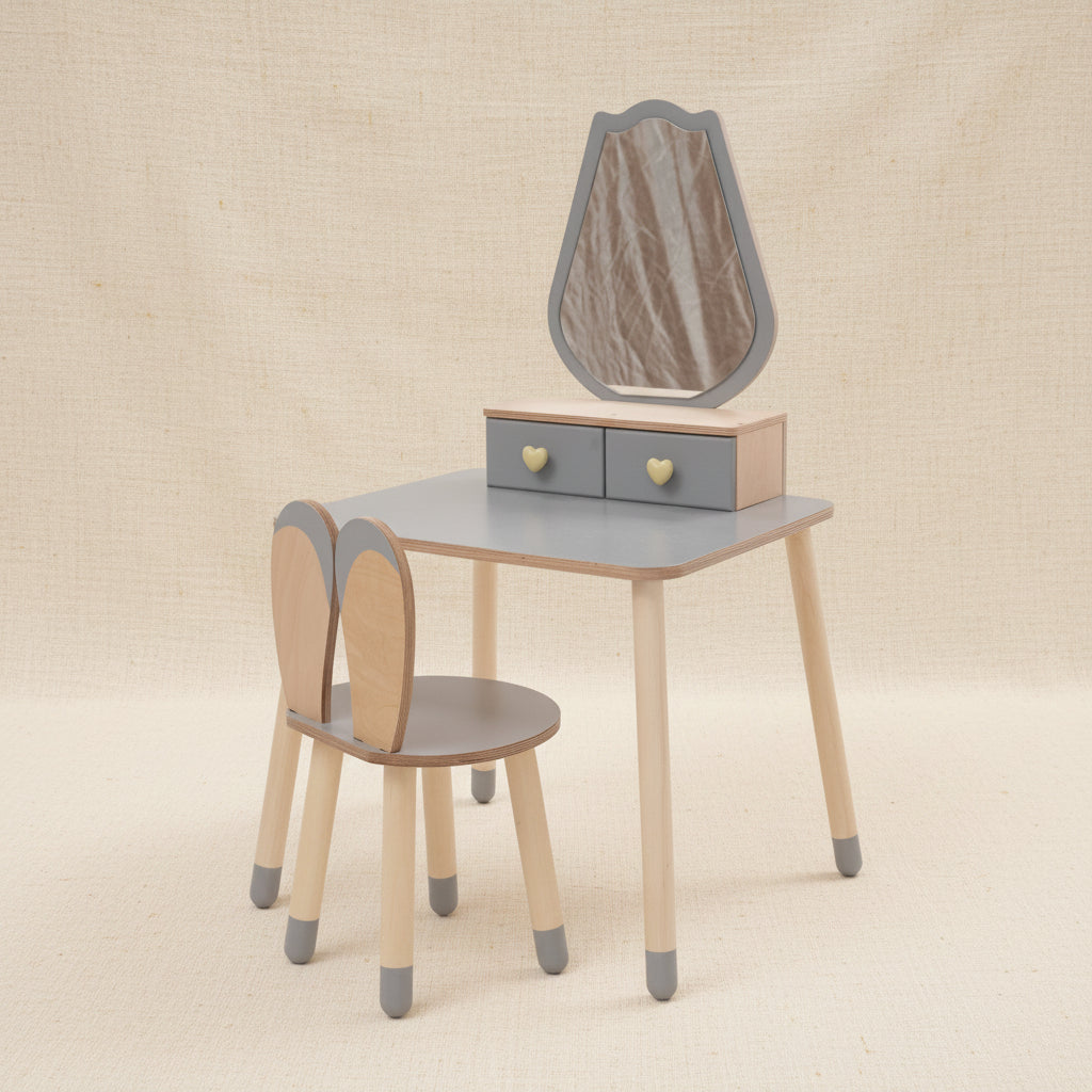 Princess Beauty Table and Chair with Mirror - Tulip