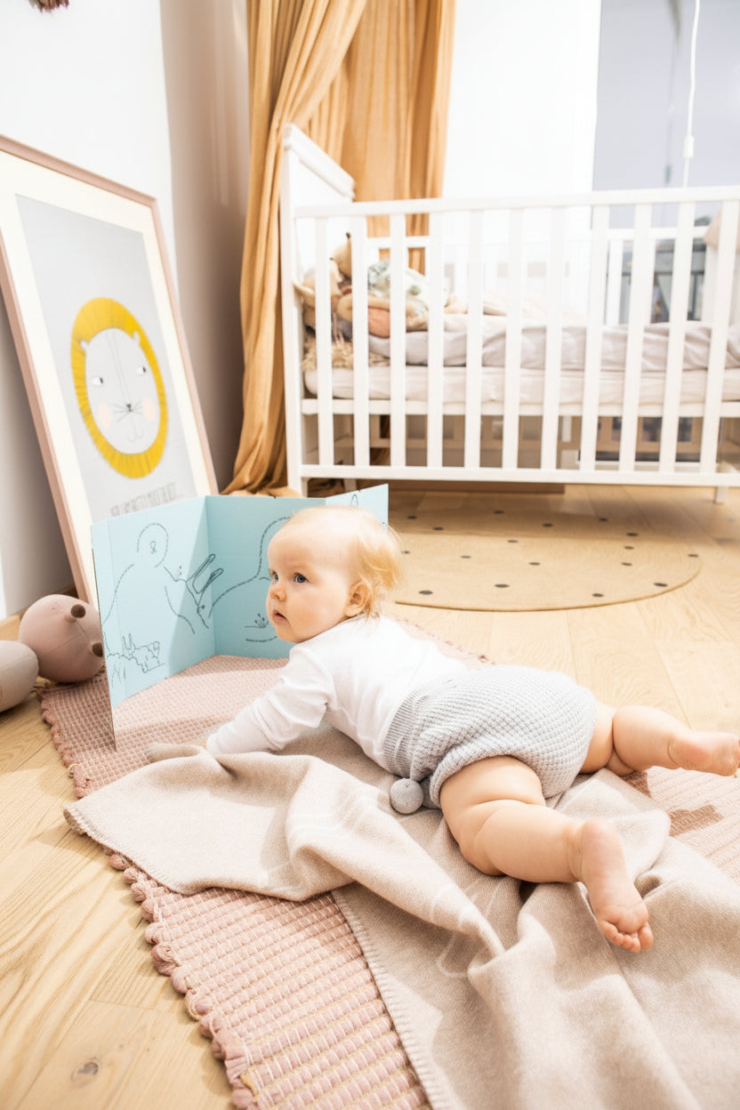 Merino baby blanket - Rabbit