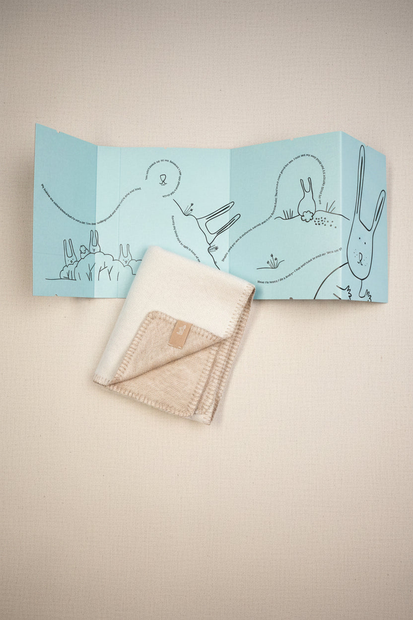 Merino baby blanket - Rabbit