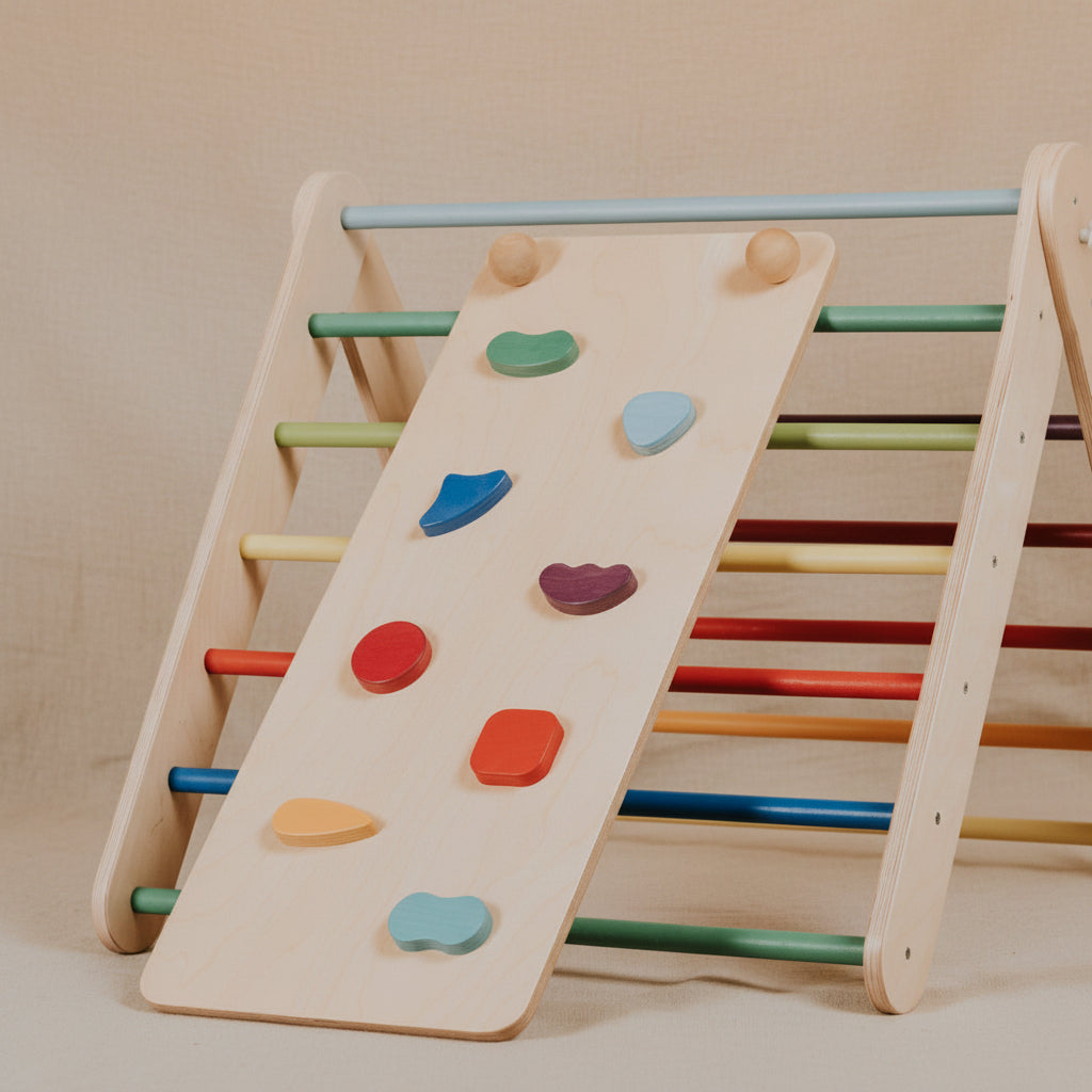Ramp for the leg&go Pikler Triangle and Swedish Wall - Rainbow