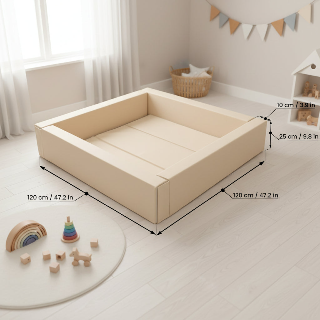 Soft Play Ball Pit - Beige