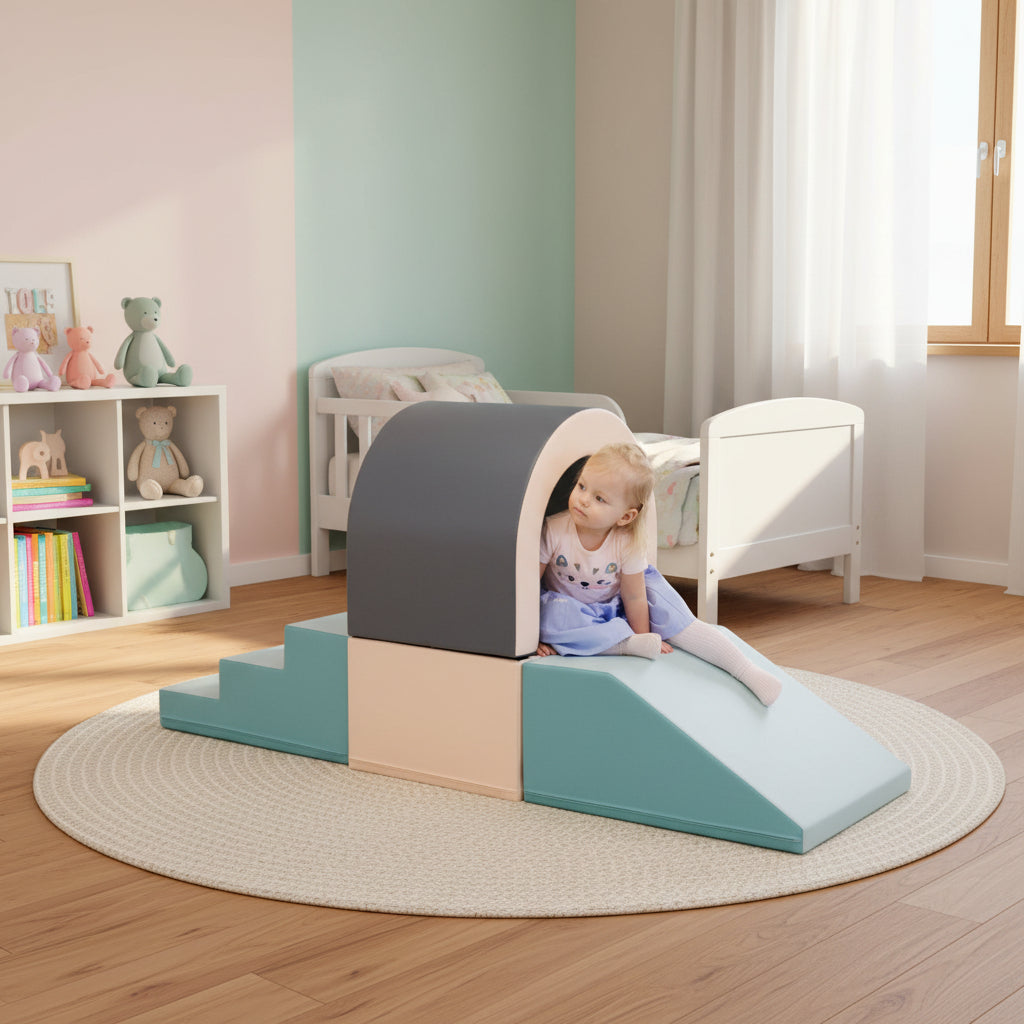 Soft Play Set Tunnel - Pastel