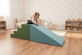 Soft Play Step and Slide Set - Pastel Turquoise