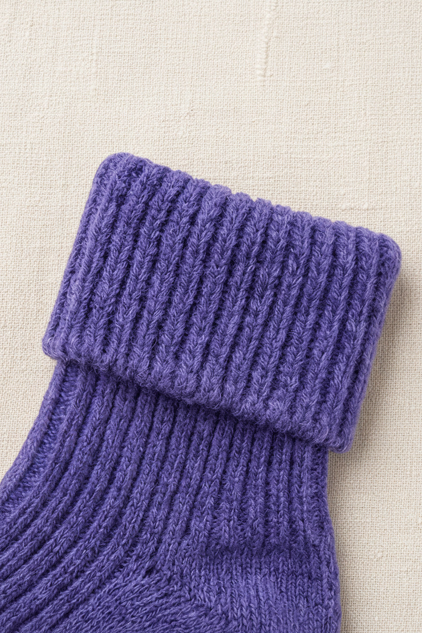 Merino Wool Socks - Violet