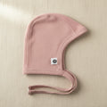Merino Wool Baby Tie Hat – Misty Rose