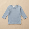 Merino Wool Sweater - Blue Fog