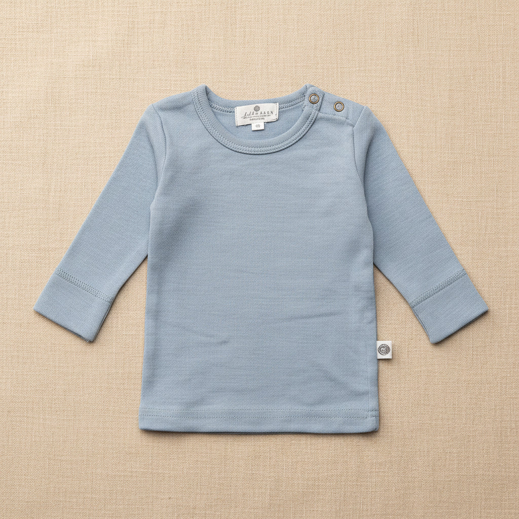 Merino Wool Sweater - Blue Fog