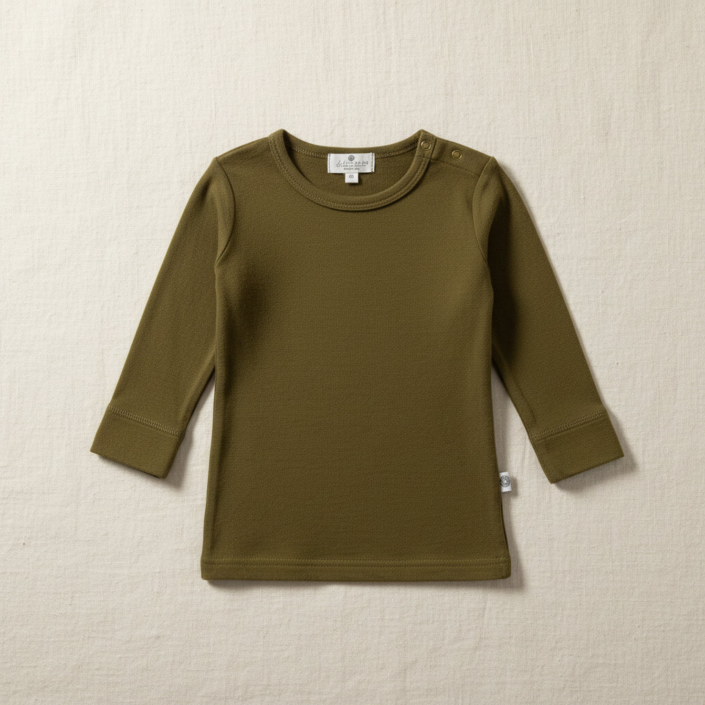 Merino Wool Sweater - Fir Green