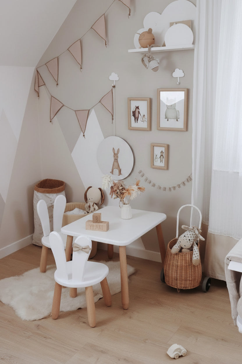 Table and 2 chair set - Bunny