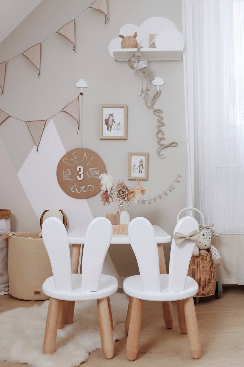 Table and 2 chair set - Bunny