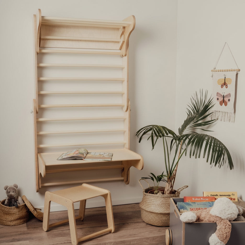 Table and Chair for the leg&go Swedish Wall