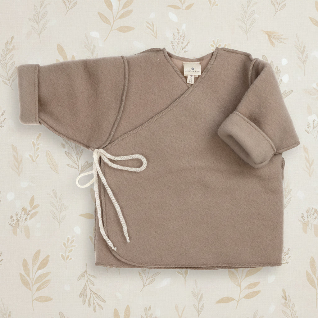 Merino Wool Cardigan - Beige