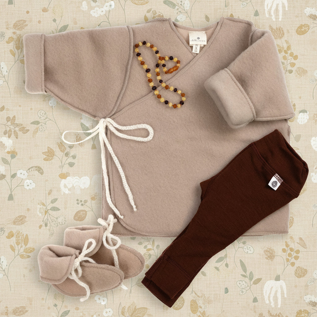 Merino Wool Cardigan - Beige