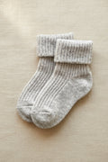 Merino Wool Socks - Beige Gray