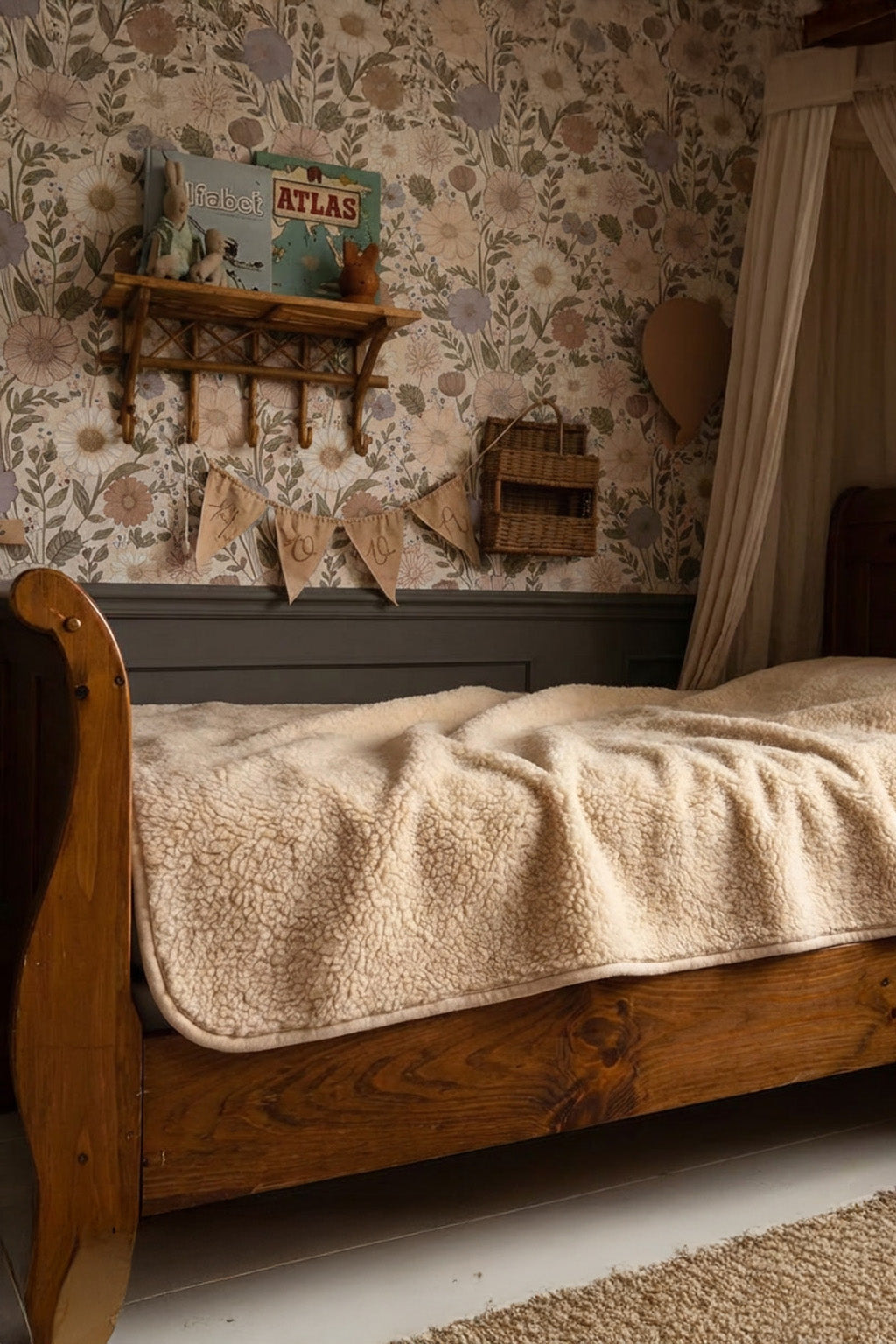 Merino Wool Blanket - Almond - 120x150cm