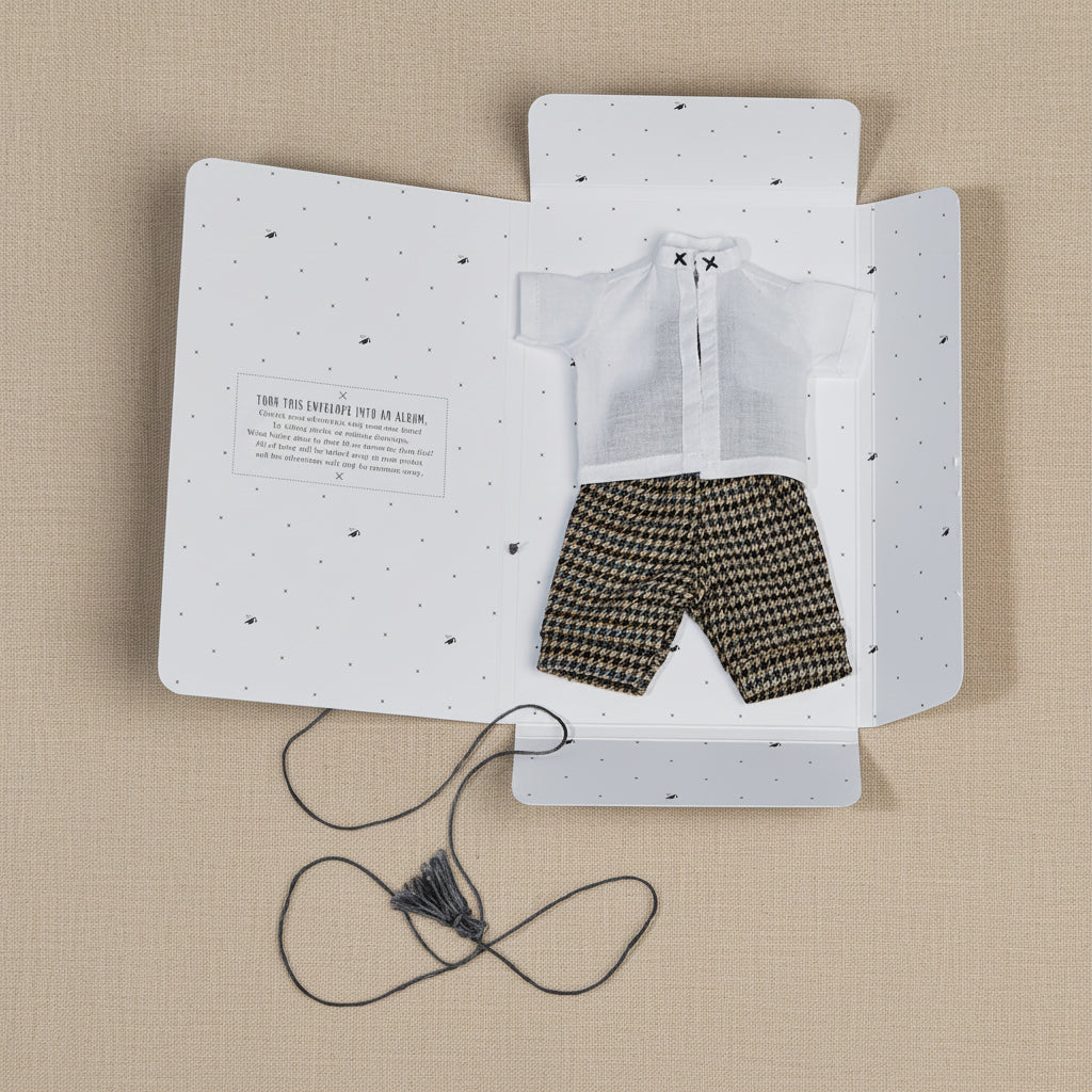 Wooden Beech Doll with Pants