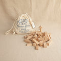 Wooden Blocks in a Bag – Natural, 100 Pieces
