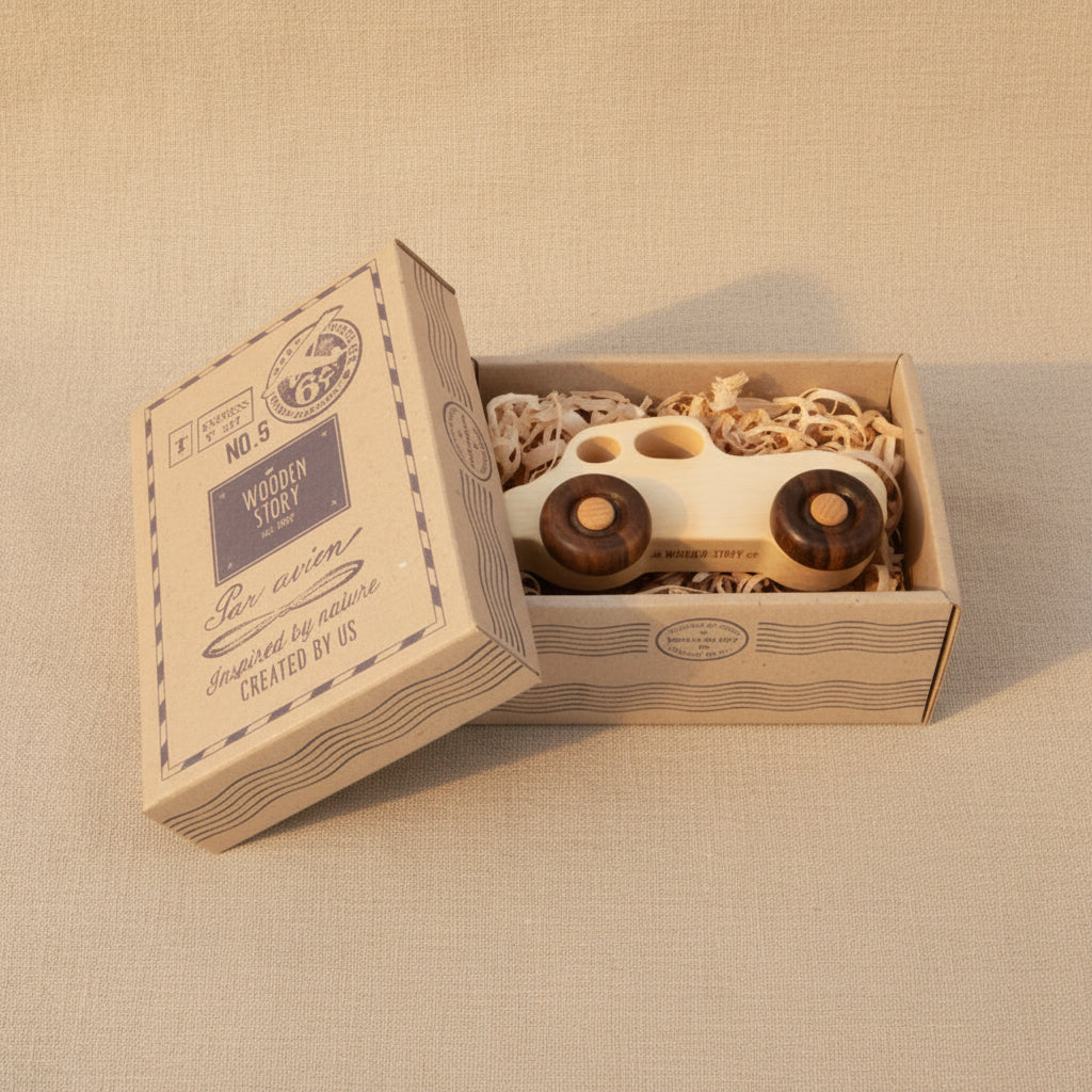 Wooden Car - Retro