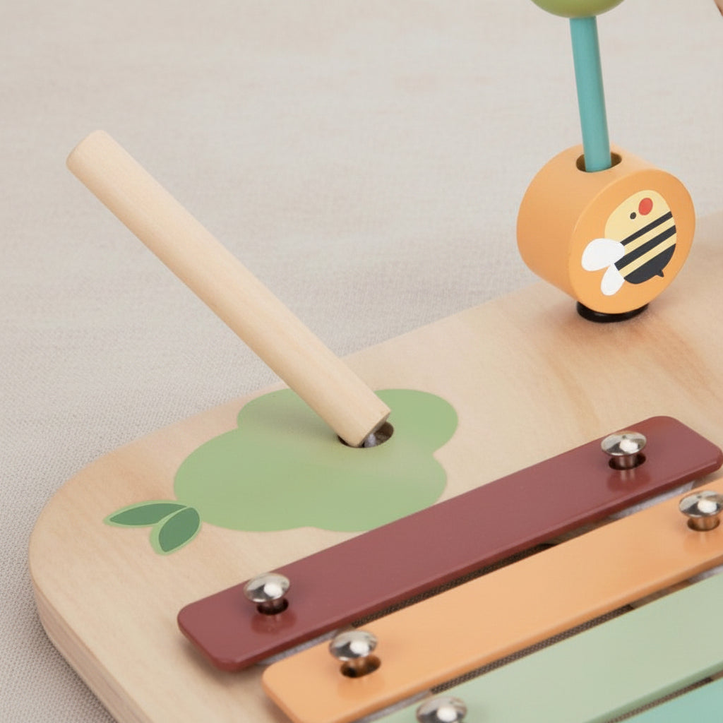 Wooden Educational Table Musical Sensory Maze 5in1