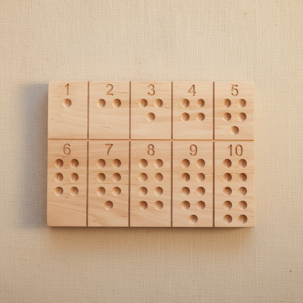 Wooden Montessori Number Board