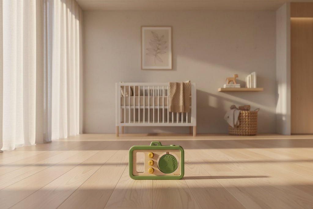 Wooden Silicone Baby Camera - Mr. Dino