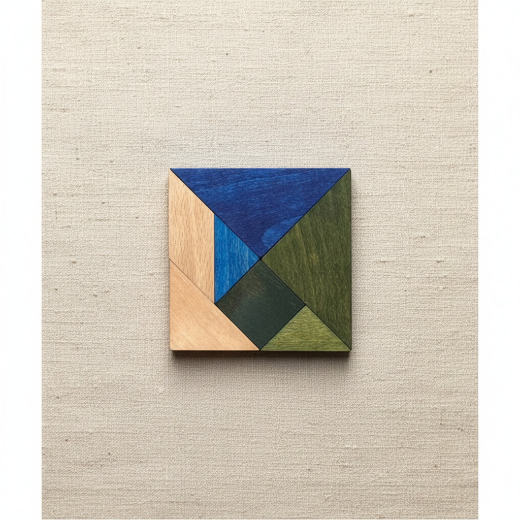 Wooden Story Tangram – Cold Color (in Storage Bag)