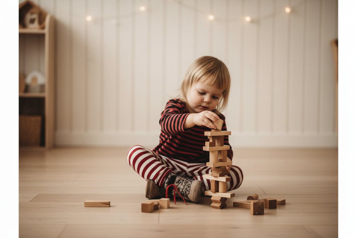 Wooden Tower Puzzle - Natural