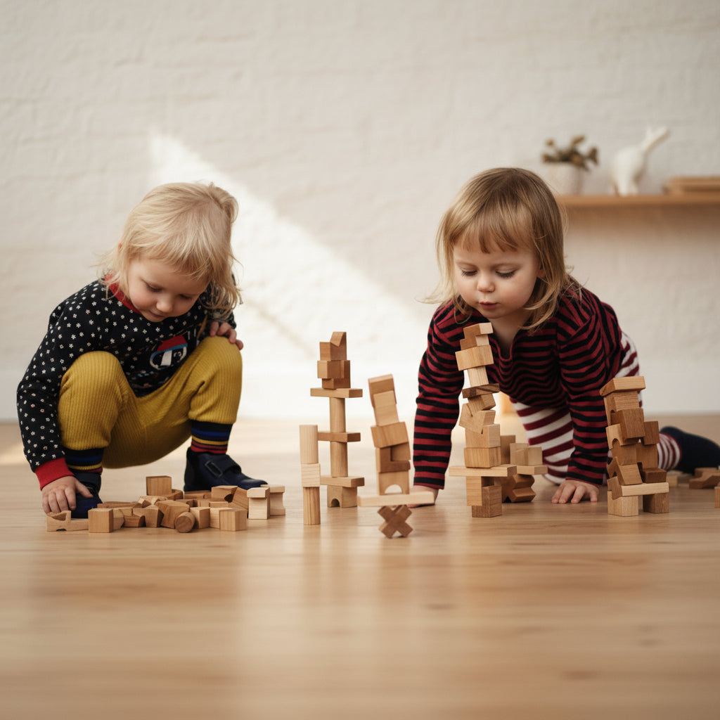 Wooden Tower Puzzle - Natural
